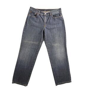 Polo Jeans Company Saturday Jean Womens 12x30 Blue Denim Straight Leg RL Flag